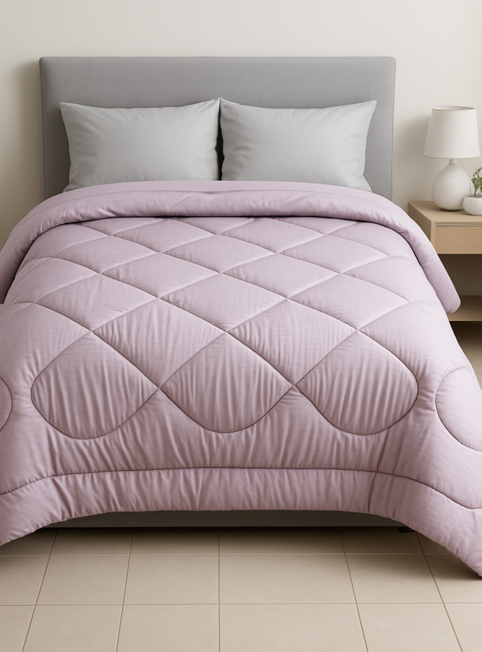 Πάπλωμα Υπέρδιπλο 220x240 Cosmin  Stripe Pink