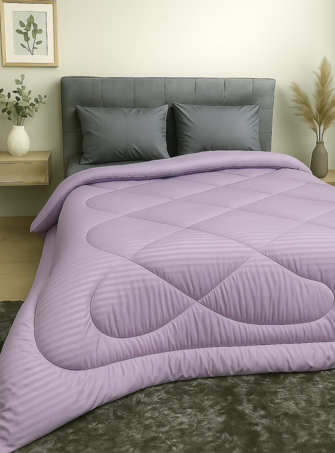 Πάπλωμα Ημίδιπλo 160x240 Cosmin   Stripe Lila