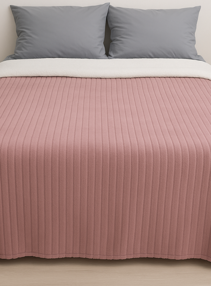 Κουβέρτα Fleece Υπέρδιπλη 220x240 Cosmin  Venturi Quilt Pink
