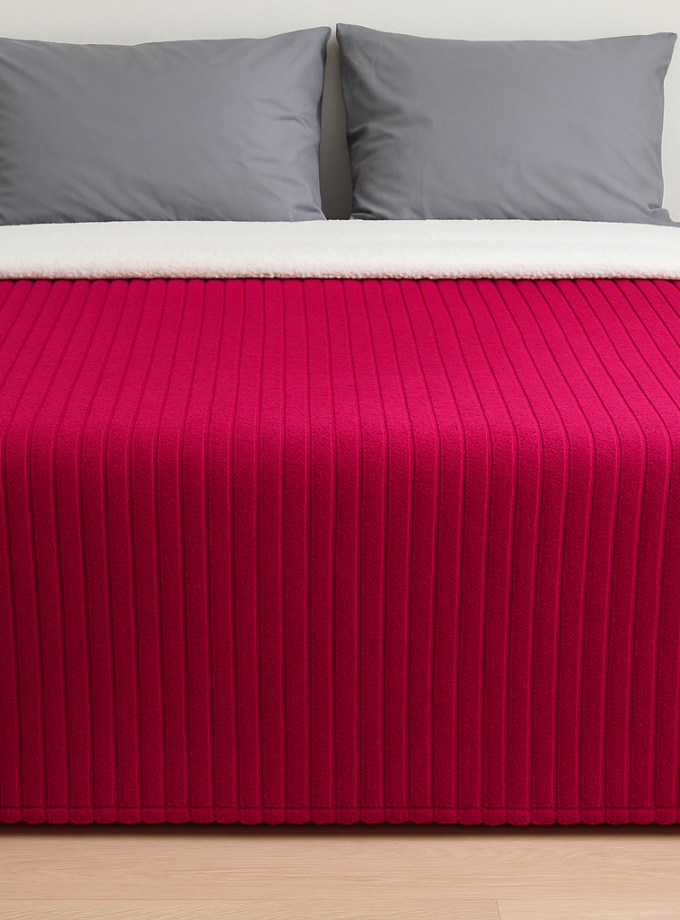 Κουβέρτα Fleece Υπέρδιπλη 220x240 Cosmin  Venturi Quilt Red