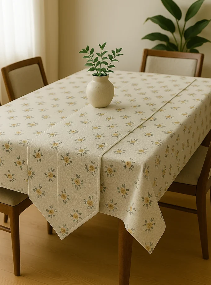 Σετ Τραπεζομάντιλο φαγητού 140x180 Cosmin Loneta+Ράνερ Beige