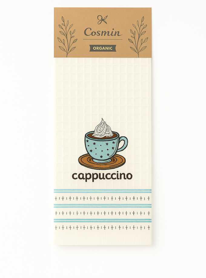 Ποτηρόπανο Κουζίνας 50x70 Cosmin Cappuccino White