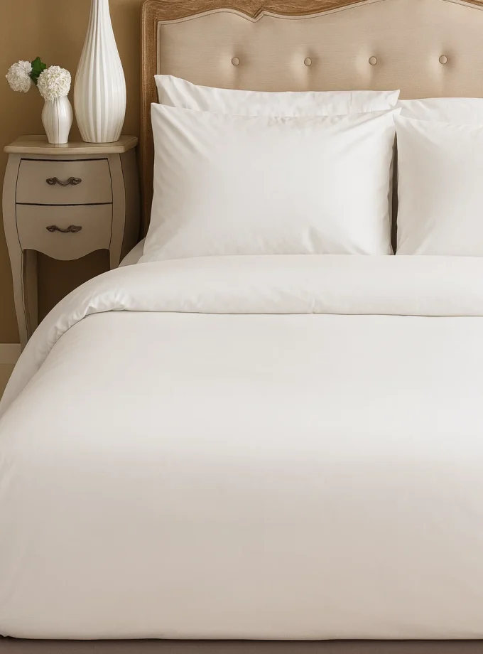 Μαξιλαροθήκη Ξενοδοχείου 50x70 52% Βαμβάκι 48%Polyester Cosmin White