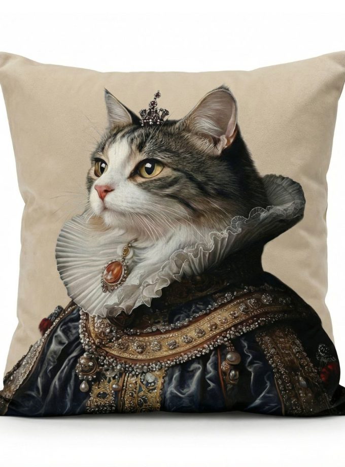 Μαξιλαροθήκη Διακόσμητική 45x45 Cosmin Kelma The Regal Feline Queen