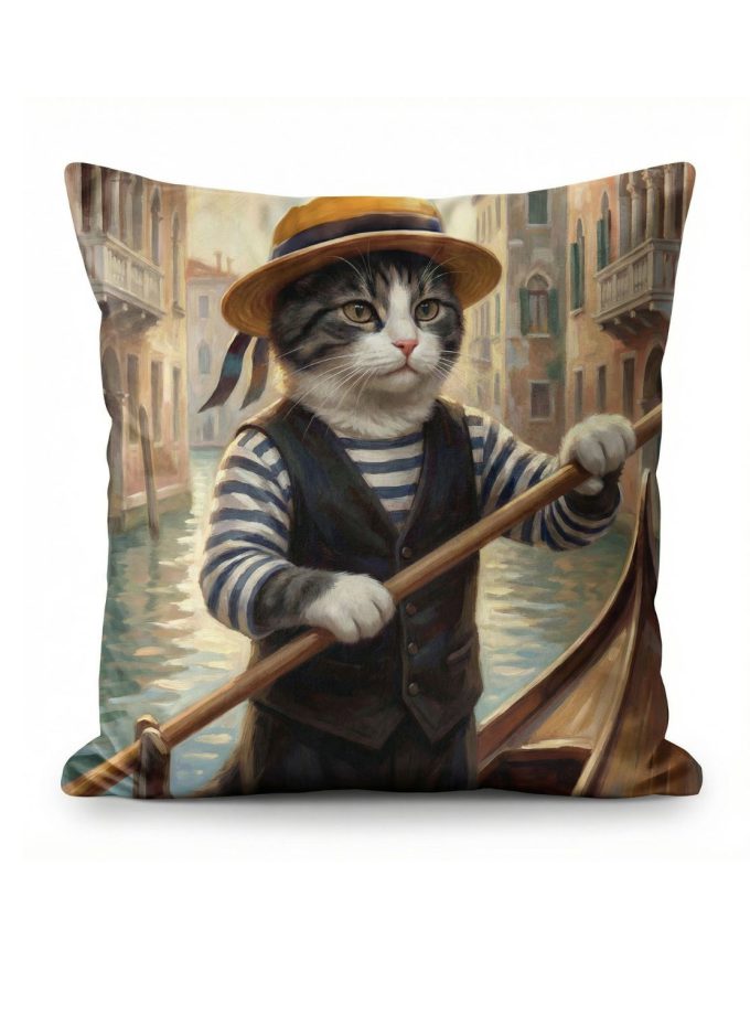Μαξιλαροθήκη Διακόσμητική 45x45 Cosmin Kelma Venetian Gondolier