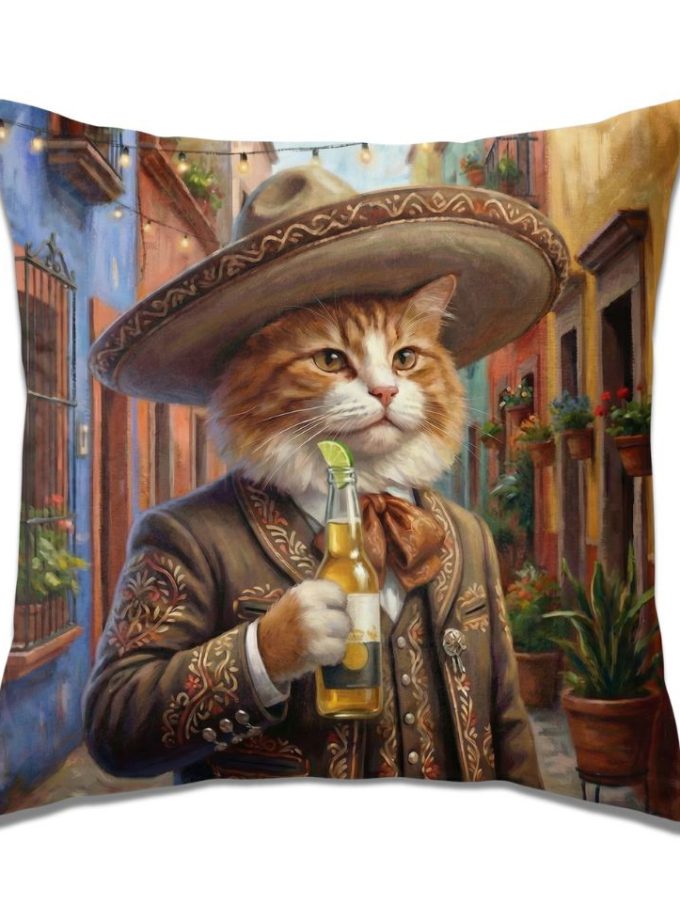 Μαξιλαροθήκη Διακόσμητική  45x45 Cosmin Kelma Ranchero Cat