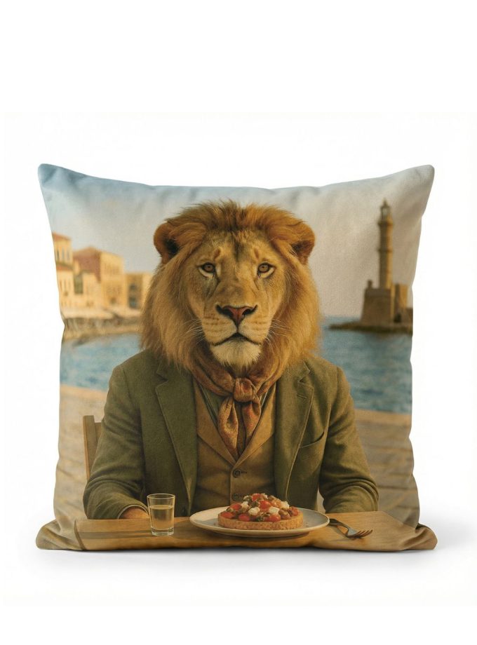 Μαξιλαροθήκη Διακόσμητική 45x45 Cosmin Kelma Mediterranean Lion