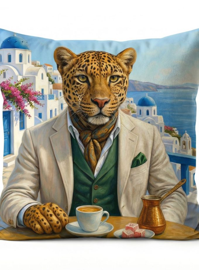 Μαξιλαροθήκη Διακόσμητική  45x45 Cosmin Kelma Santo Leo