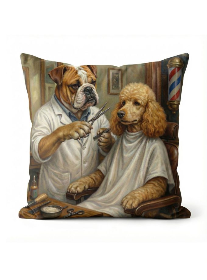 Μαξιλαροθήκη Διακόσμητική 45x45 Cosmin Kelma Bulldog Burber