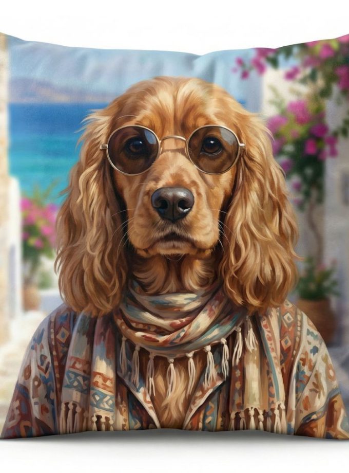 Μαξιλαροθήκη Διακόσμητική  45x45 Cosmin Kelma Bohemian Spaniel