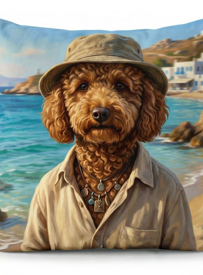 Μαξιλαροθήκη Διακόσμητική  45x45 Cosmin Kelma Nomad Poodle