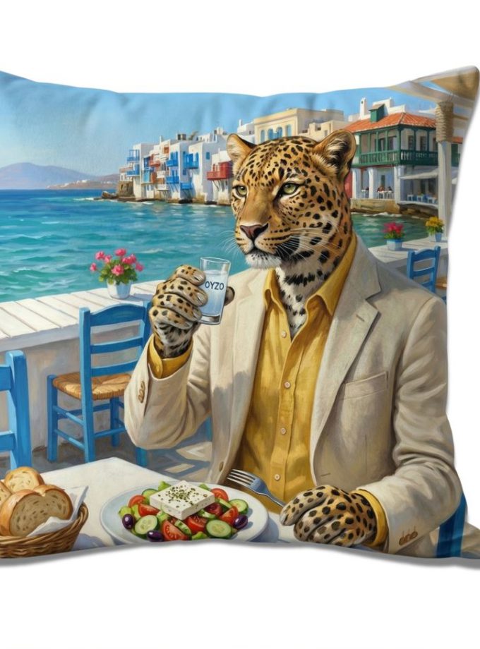 Μαξιλαροθήκη Διακόσμητική  45x45 Cosmin Kelma Cycladic Tiger