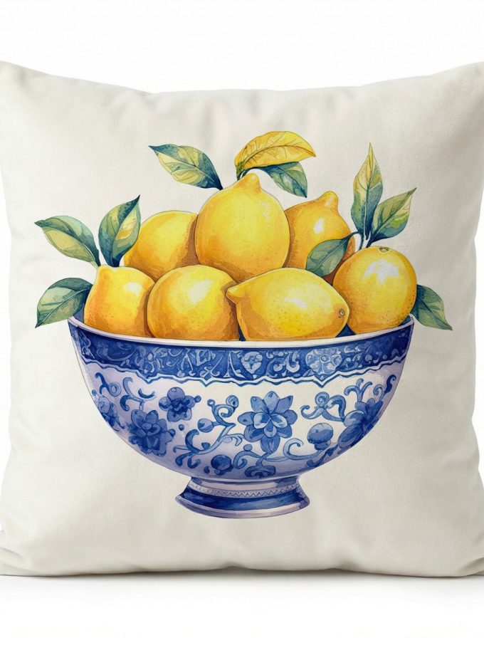 Μαξιλαροθήκη Διακόσμητική  45x45 Cosmin Kelma Lemon Bowl