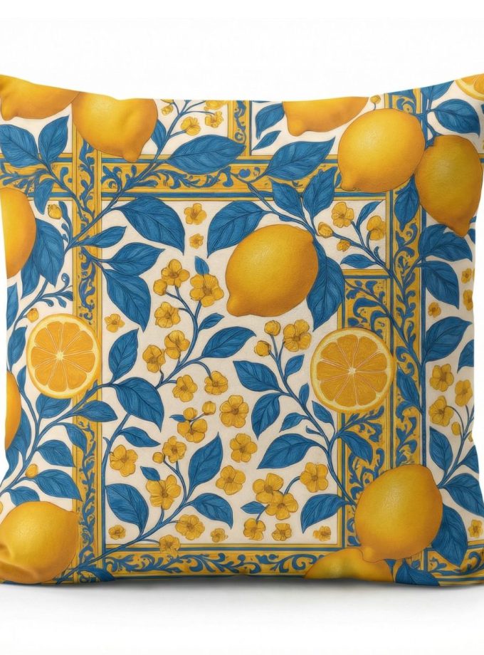 Μαξιλαροθήκη Διακόσμητική 45x45 Cosmin Kelma Mediterranean Citrus