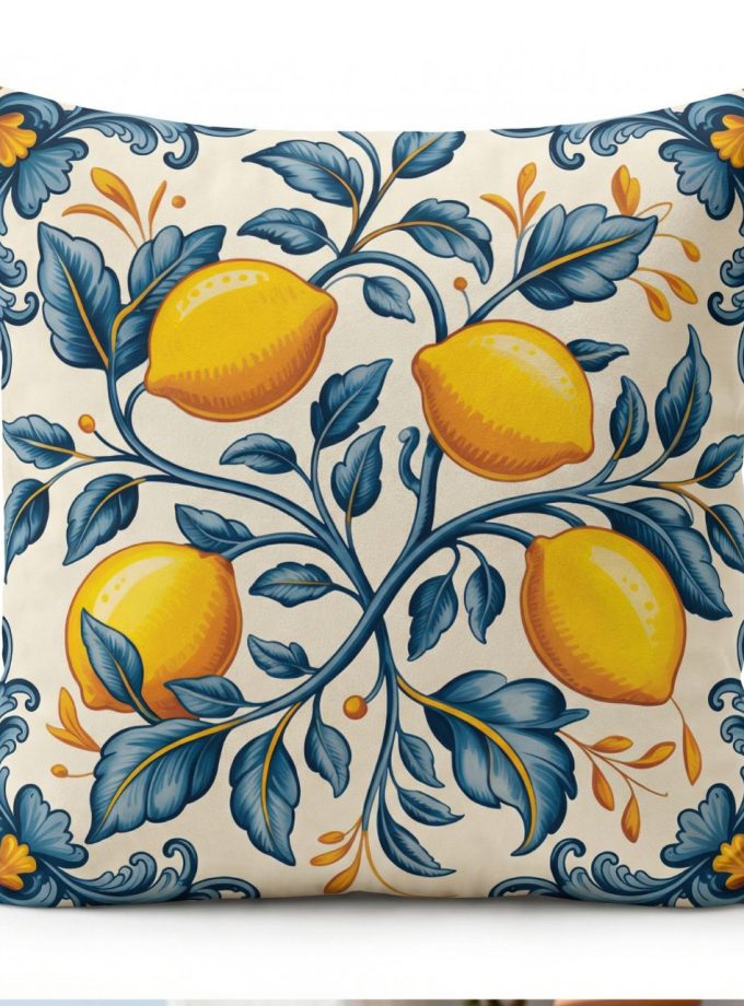 Μαξιλαροθήκη Διακόσμητική  45x45 Cosmin Kelma Sicilian Citrus