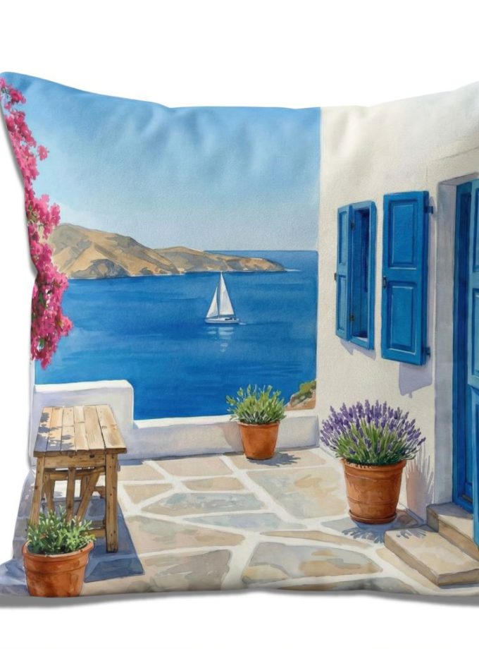 Μαξιλαροθήκη Διακόσμητική  45x45 Cosmin Kelma Aegean Whisper