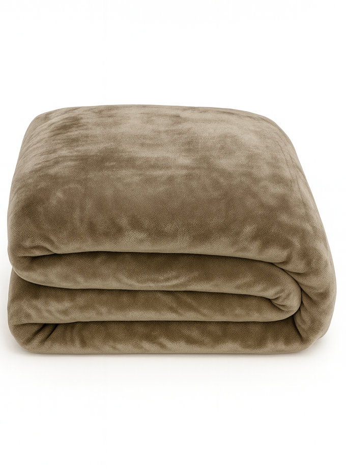Κουβέρτα Υπέρδιπλη Βελουτέ 220x240 Cosmin Velvet Brown