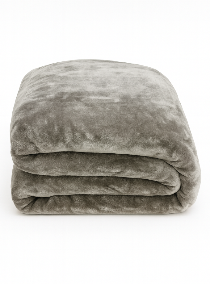 Κουβέρτα Ημίδιπλη Βελουτέ 160x220 Cosmin Velvet Grey