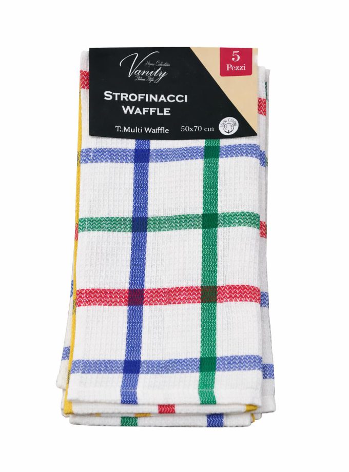 Σετ Ποτηρόπανα  5 Τεμαχίων 50x70 Cosmin Vanity Multicolor