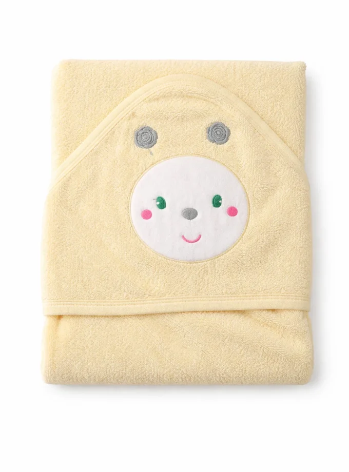 Βρεφική Κάπα Με κουκούλα 75x75  Cosmin Baby Ecrou Bunny