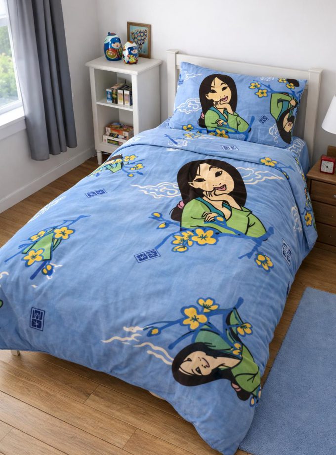 Σετ Σεντόνια Παιδικά 3 Τεμαχίων 160x240 Cosmin Blue Mulan