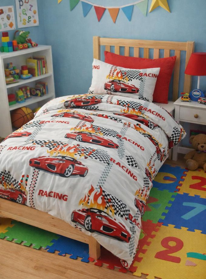 Σετ Σεντόνια Παιδικά 3 Τεμαχίων 160x240 Cosmin Red Car