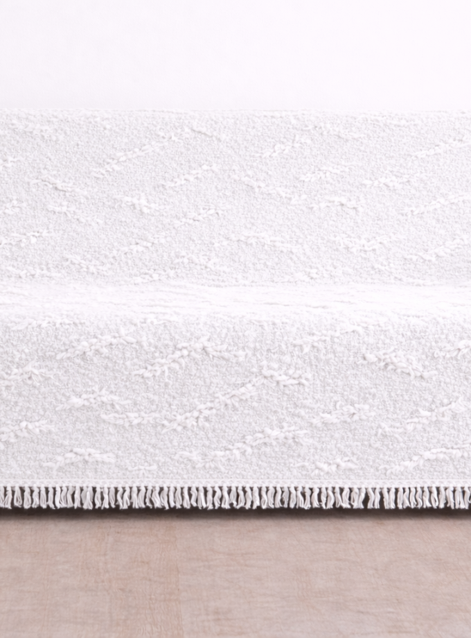 Σετ Ριχτάρια 3 Τεμαχίων (180x300+180x250+180x200) Cosmin Chenille White
