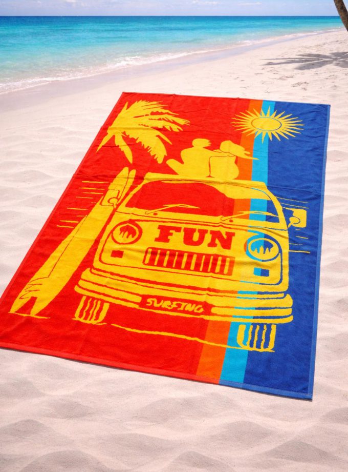 Πετσέτα Θαλάσσης Cosmin 90x165 Tropical Fun Multicolor