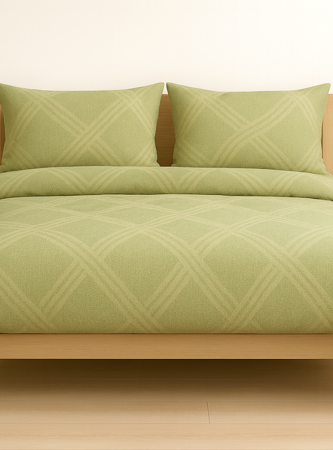 Σετ Σεντόνια με Λάστιχο 160x200+30 Cosmin Libre Green