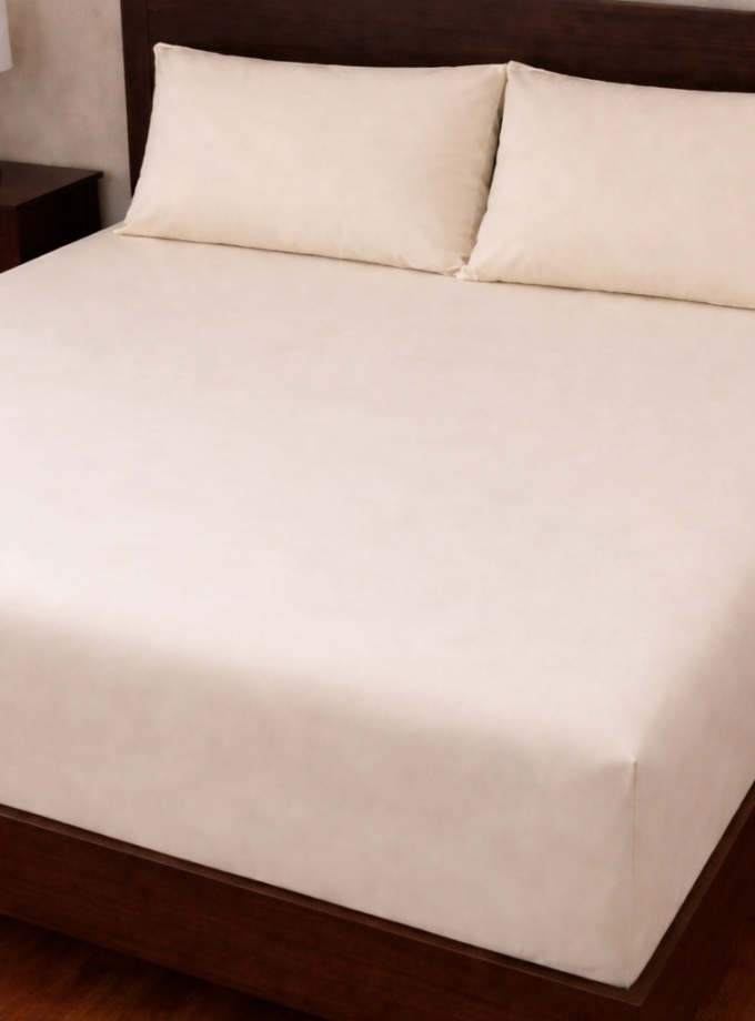 Σετ Σεντόνια με Λάστιχο 160x200+30 Cosmin Royal Beige