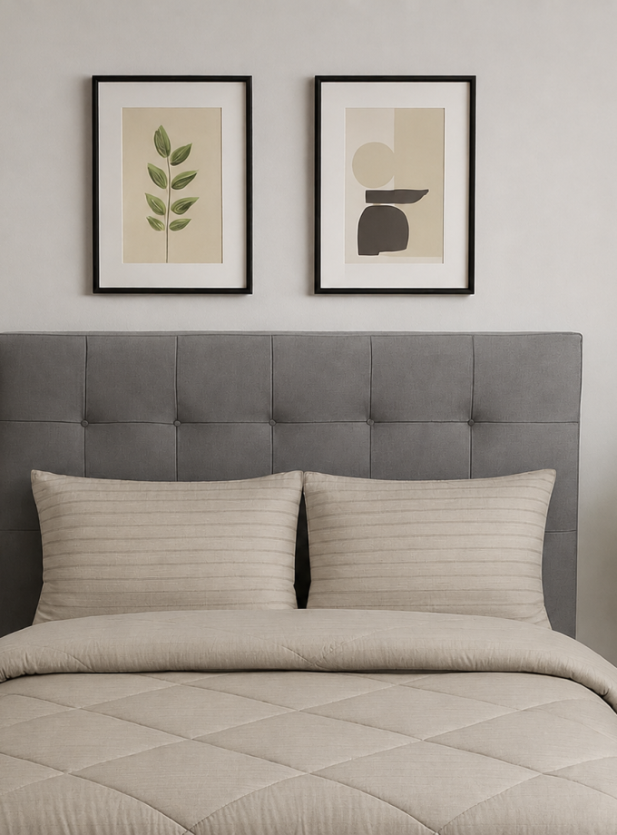 Ζεύγος Μαξιλαροθήκες 50x70 Cosmin Stripe Beige
