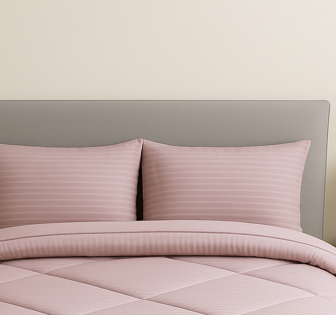 Ζεύγος Μαξιλαροθήκες 50x70 Cosmin Stripe Pink