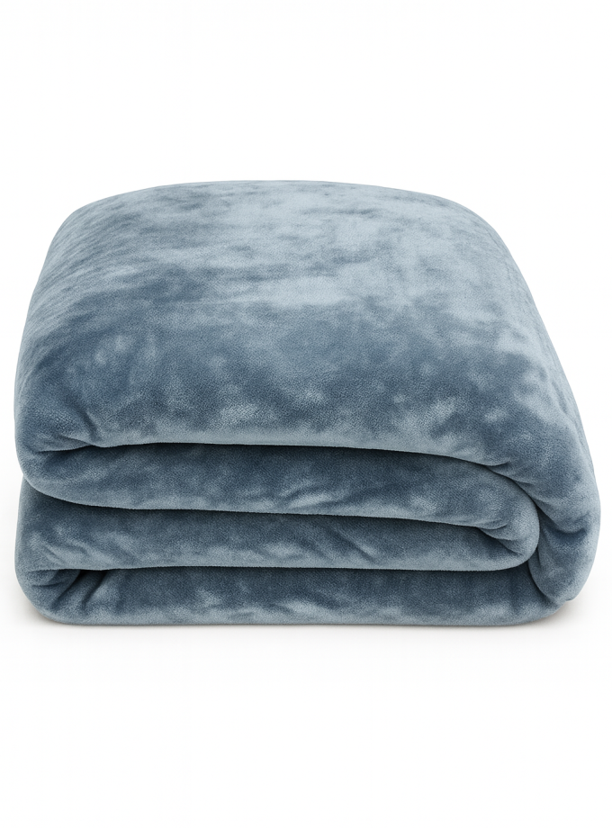 Κουβέρτα Ημίδιπλη Βελουτέ 160x220 Cosmin Velvet Blue