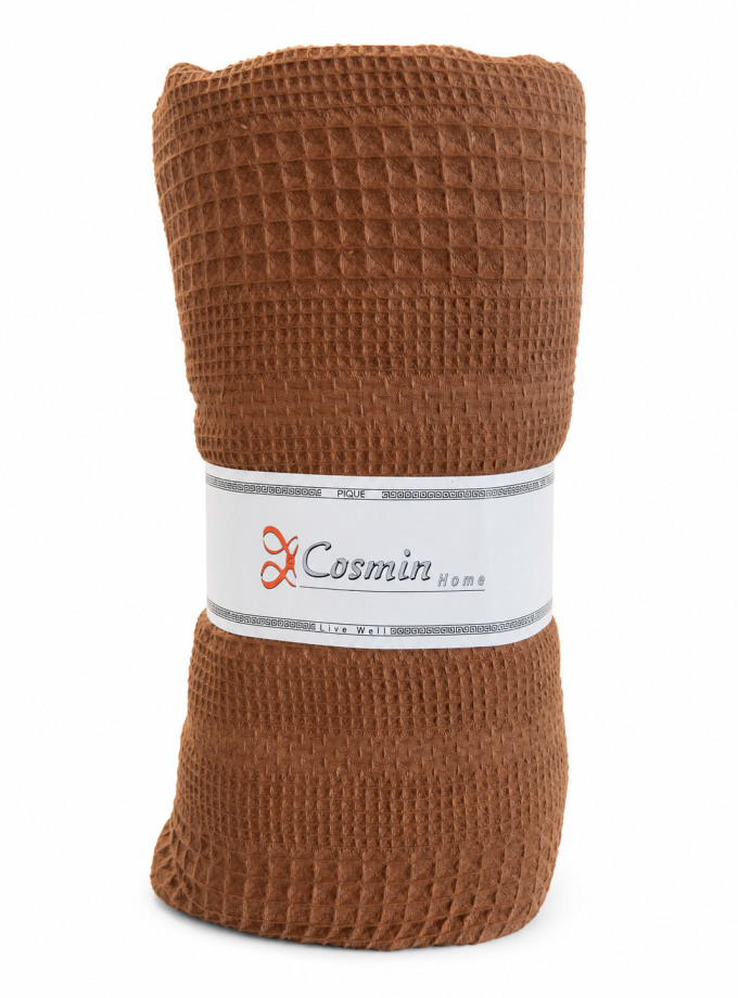 Πικέ Κουβέρτα  Ημίδιπλη 160x240 Cosmin Elite Beige-Brown